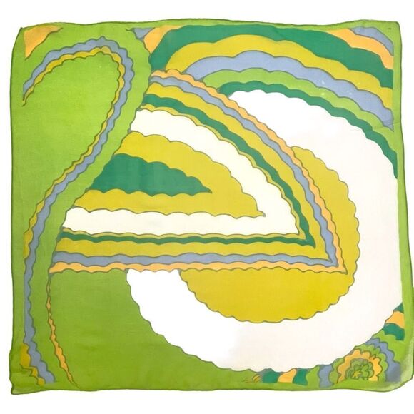 Vintage 70’s Funky Psychedelic Print Scarf - Picture 2 of 8
